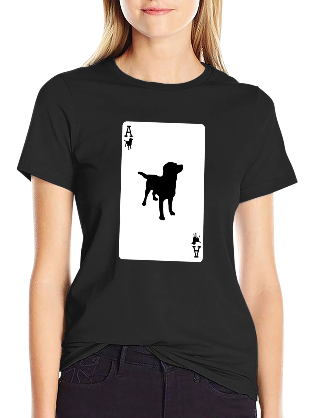 Ace of Dogs T-Shirt - Novelty Canine Card Tee