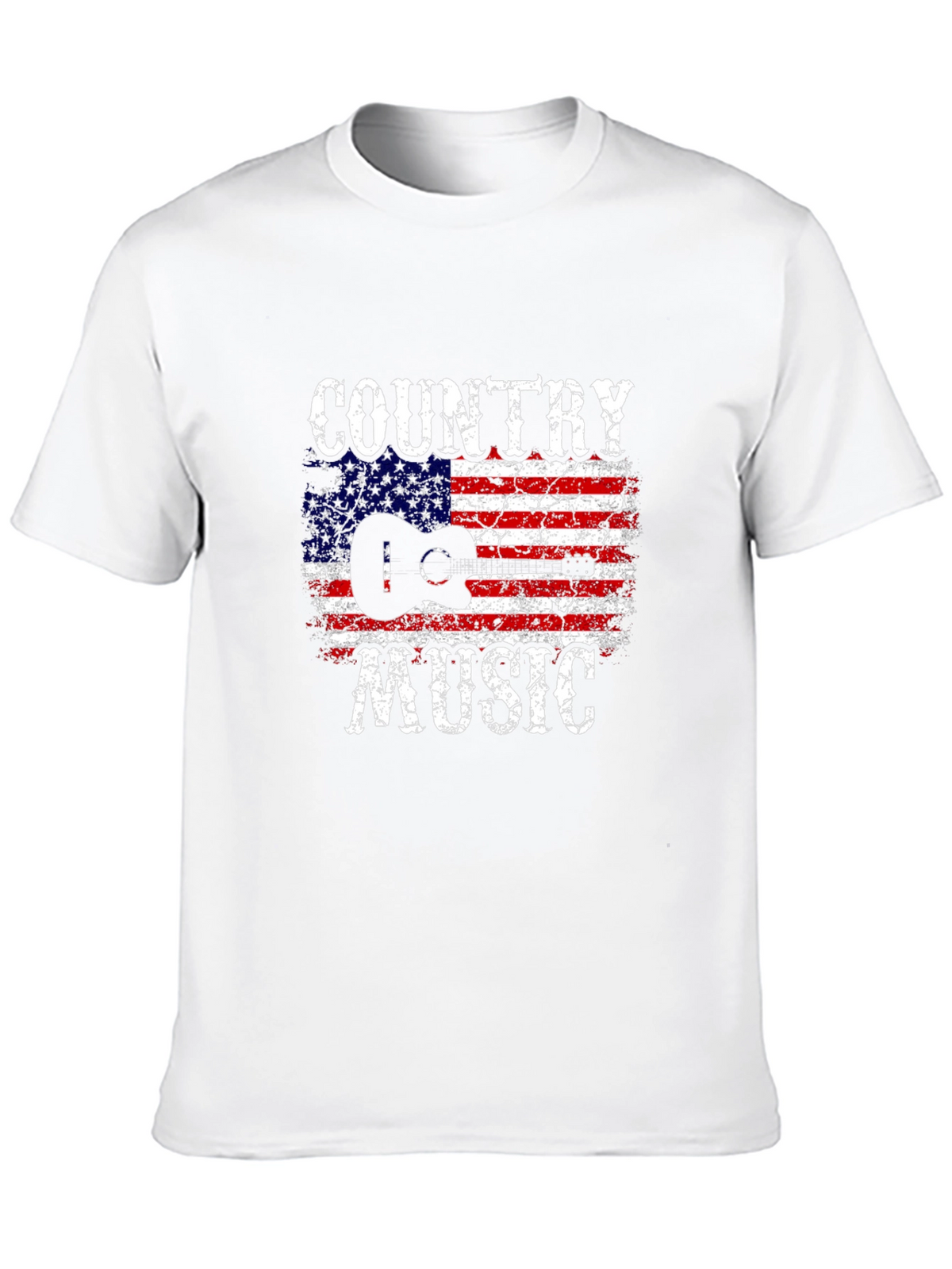 Country Music American Flag Graphic T-Shirt