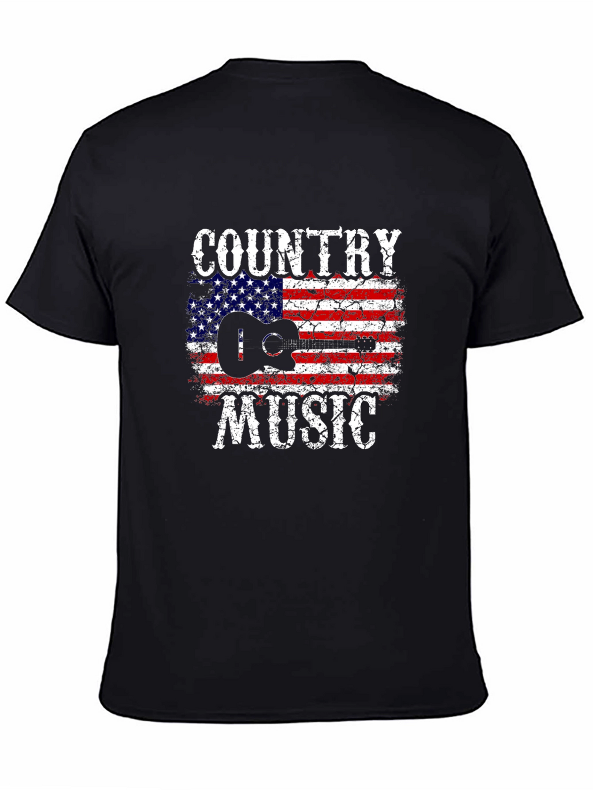 Country Music American Flag Graphic T-Shirt