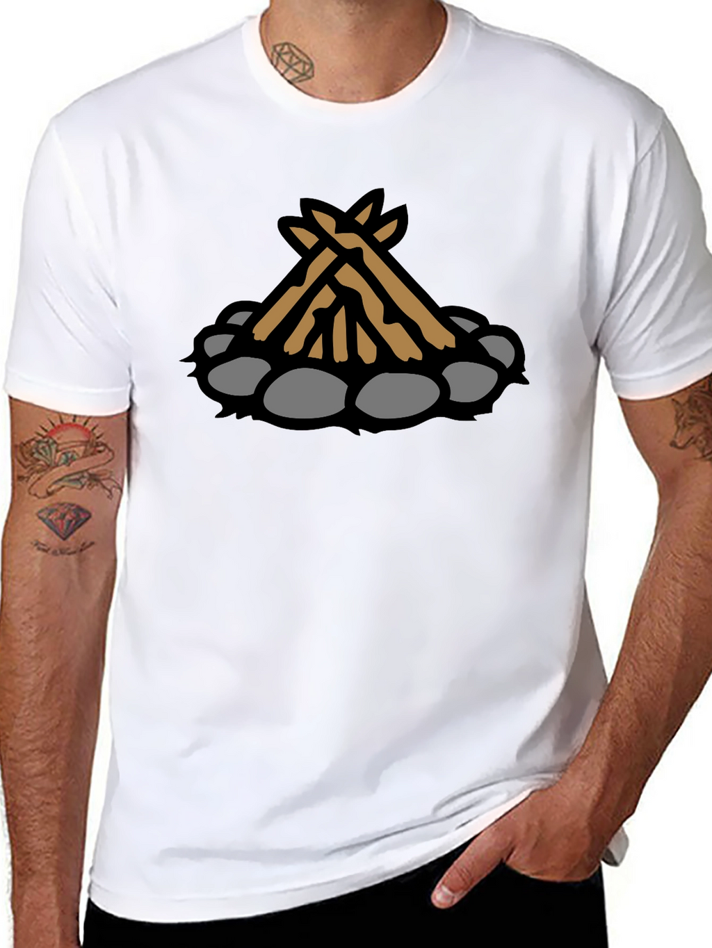 Campfire Graphic Tee - Cozy Outdoor Style