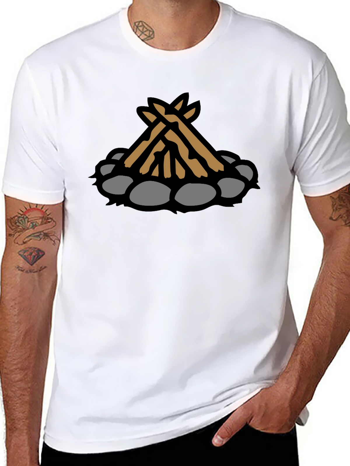 Campfire Graphic Tee - Cozy Outdoor Style