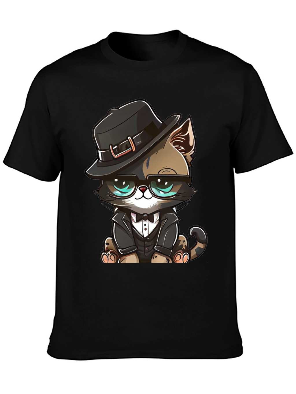 Dapper Cat T-Shirt: Cool Cat in a Suit!