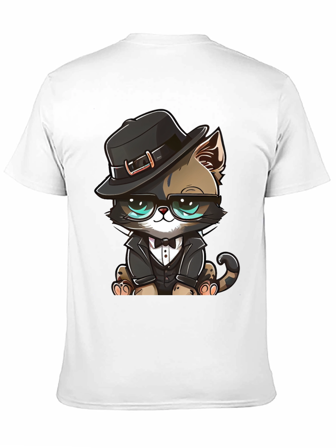 Dapper Cat T-Shirt: Cool Cat in a Suit!