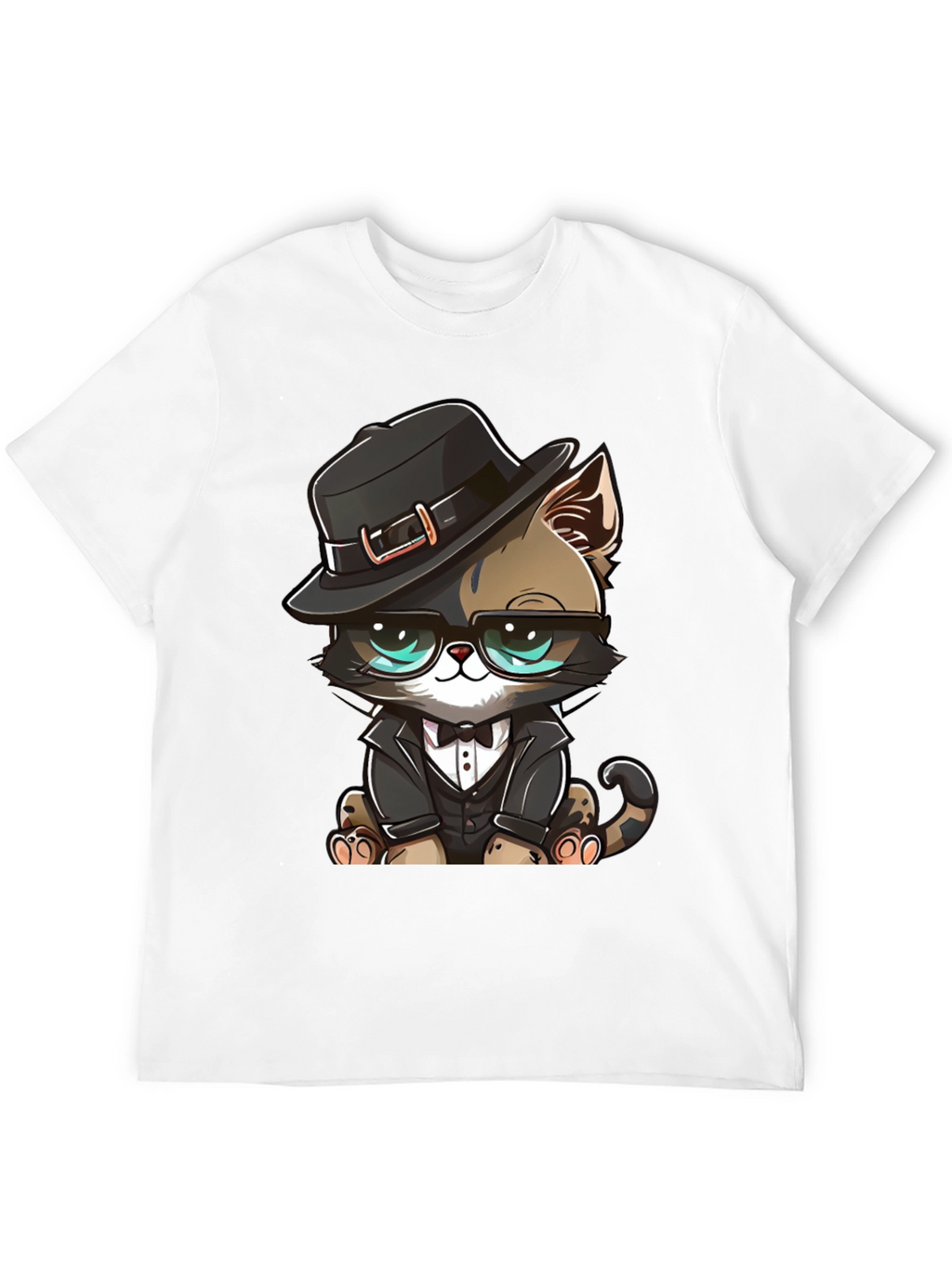 Dapper Cat T-Shirt: Cool Cat in a Suit!