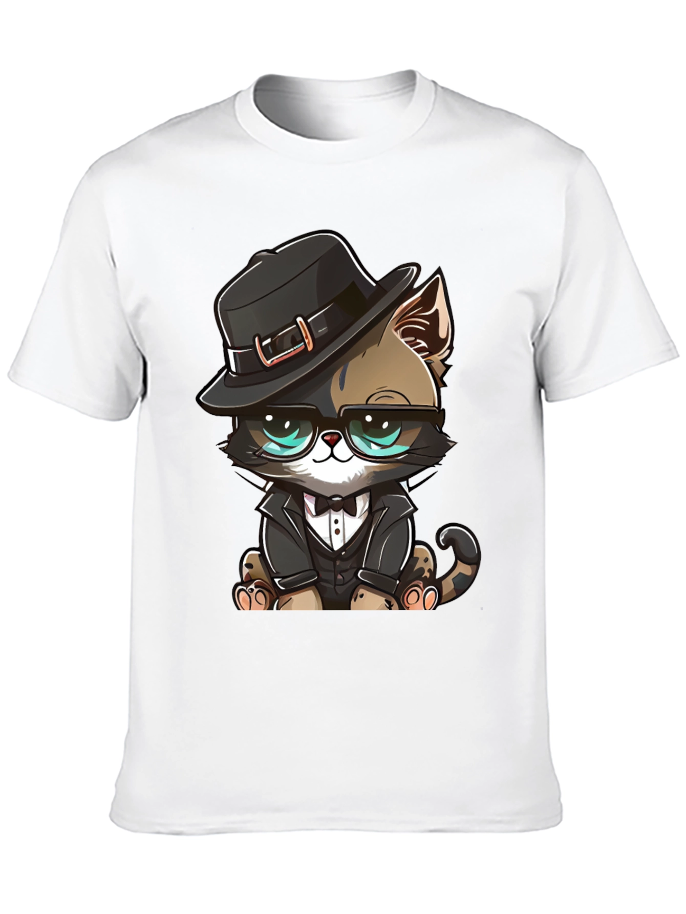 Dapper Cat T-Shirt: Cool Cat in a Suit!