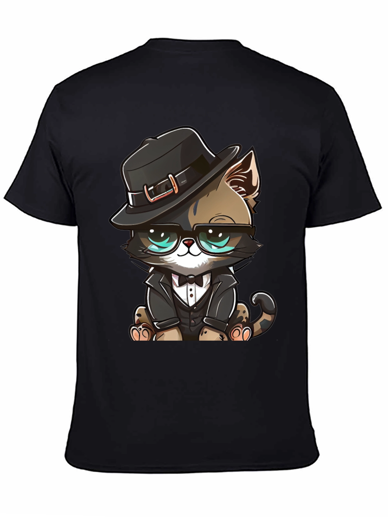 Dapper Cat T-Shirt: Cool Cat in a Suit!