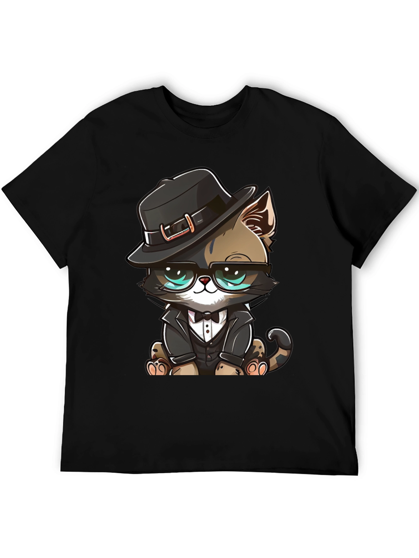 Dapper Cat T-Shirt: Cool Cat in a Suit!