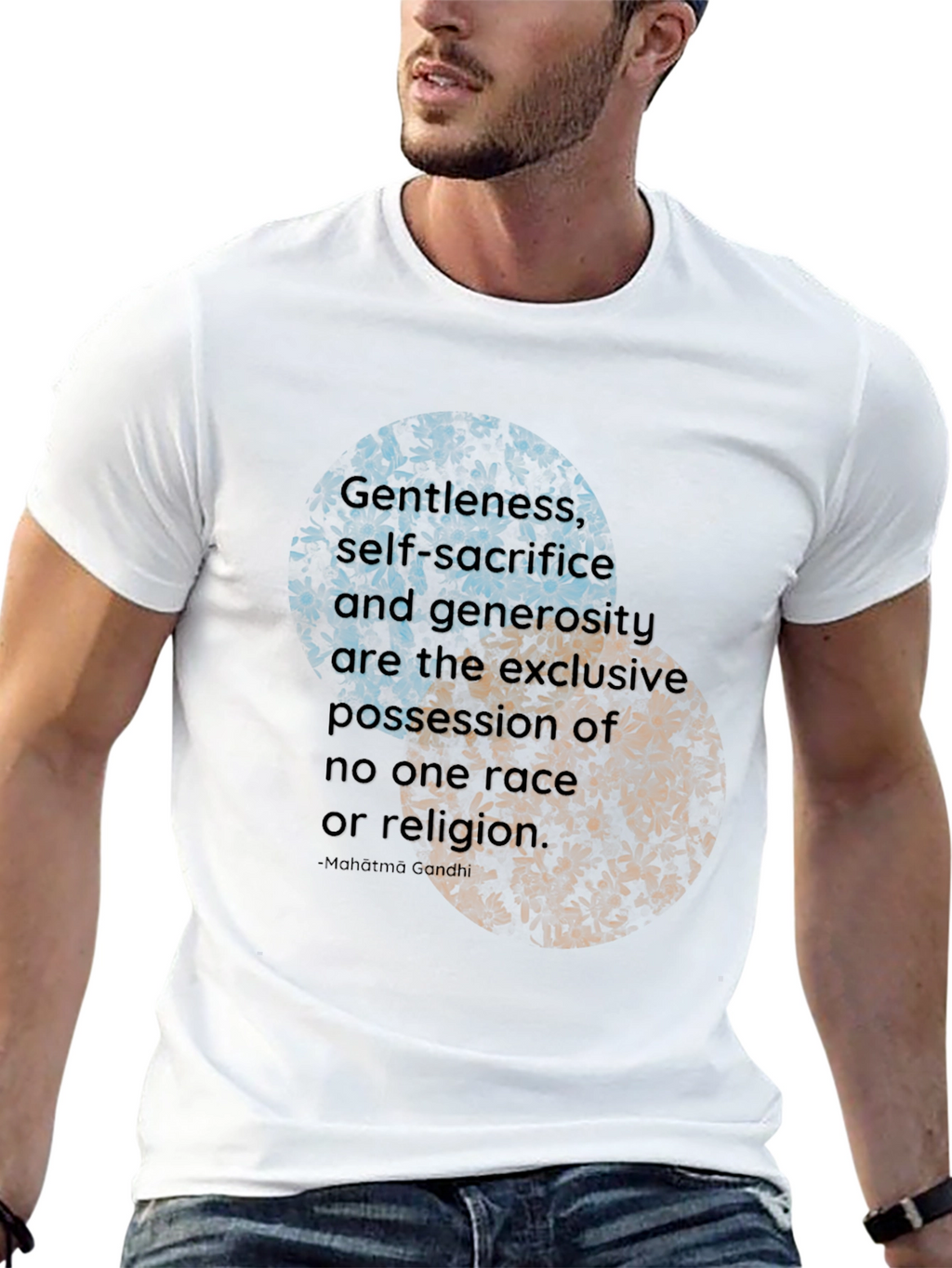 Floral Inspirational Quote T-Shirt