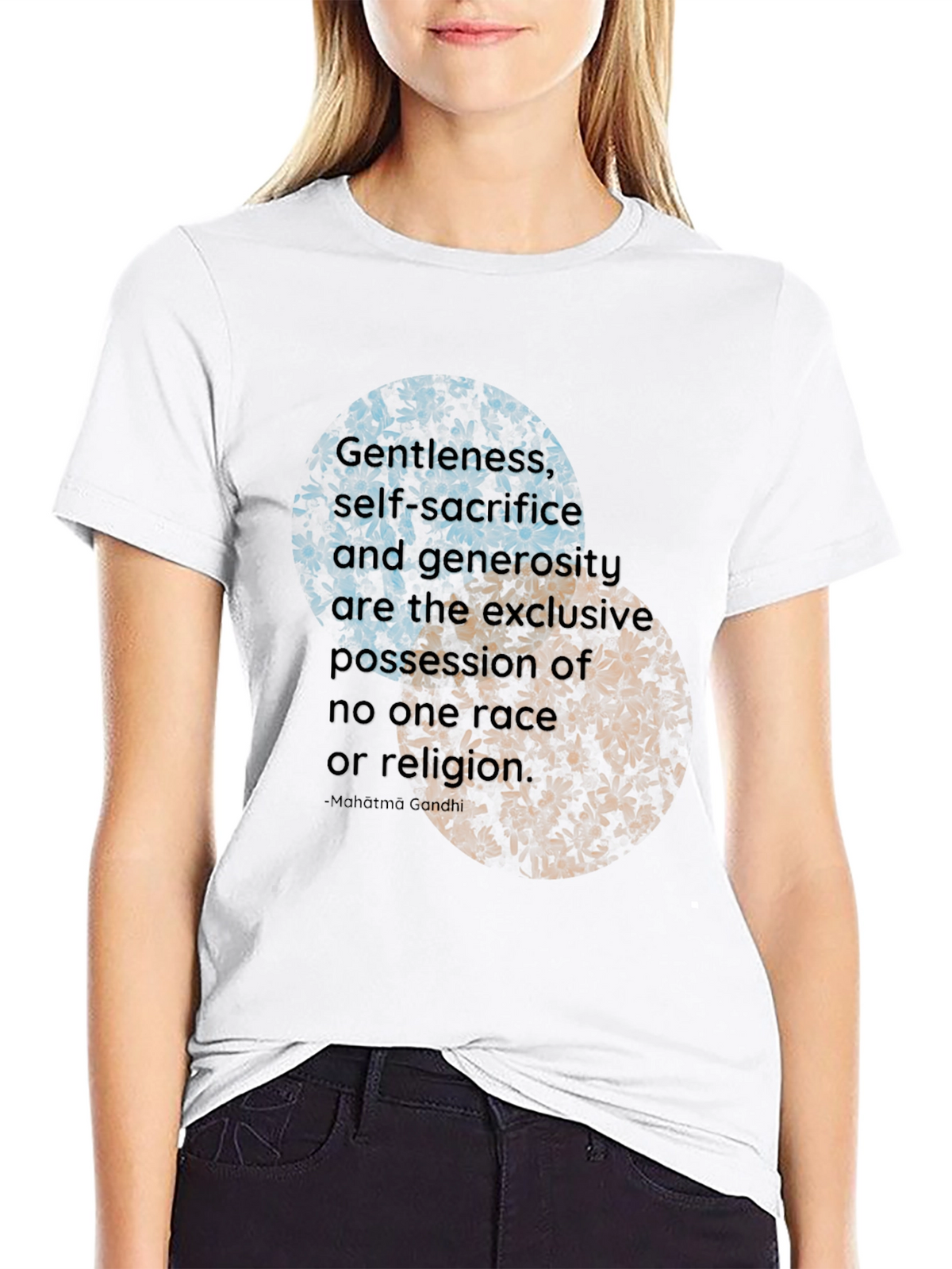 Floral Inspirational Quote T-Shirt