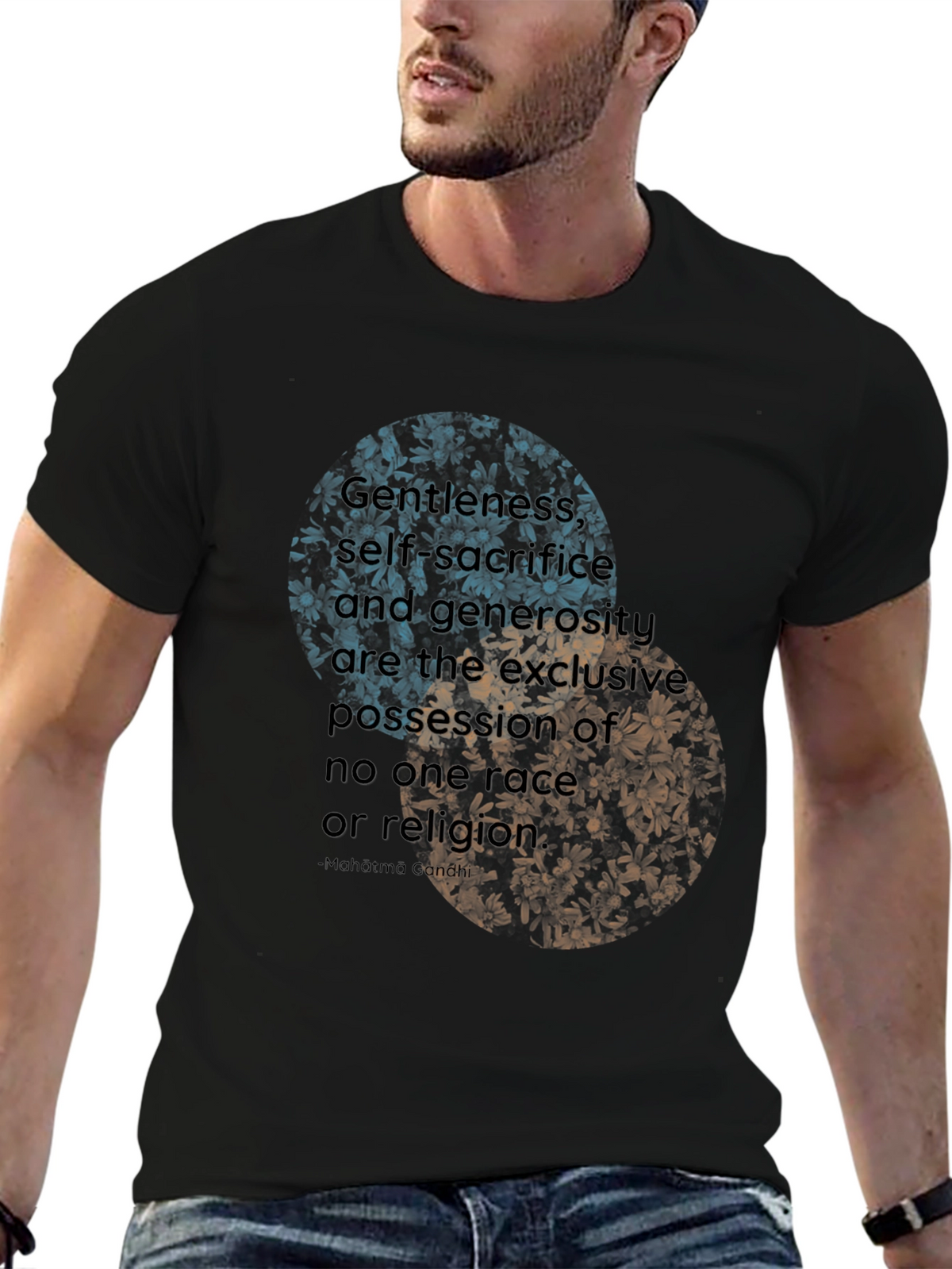 Floral Inspirational Quote T-Shirt
