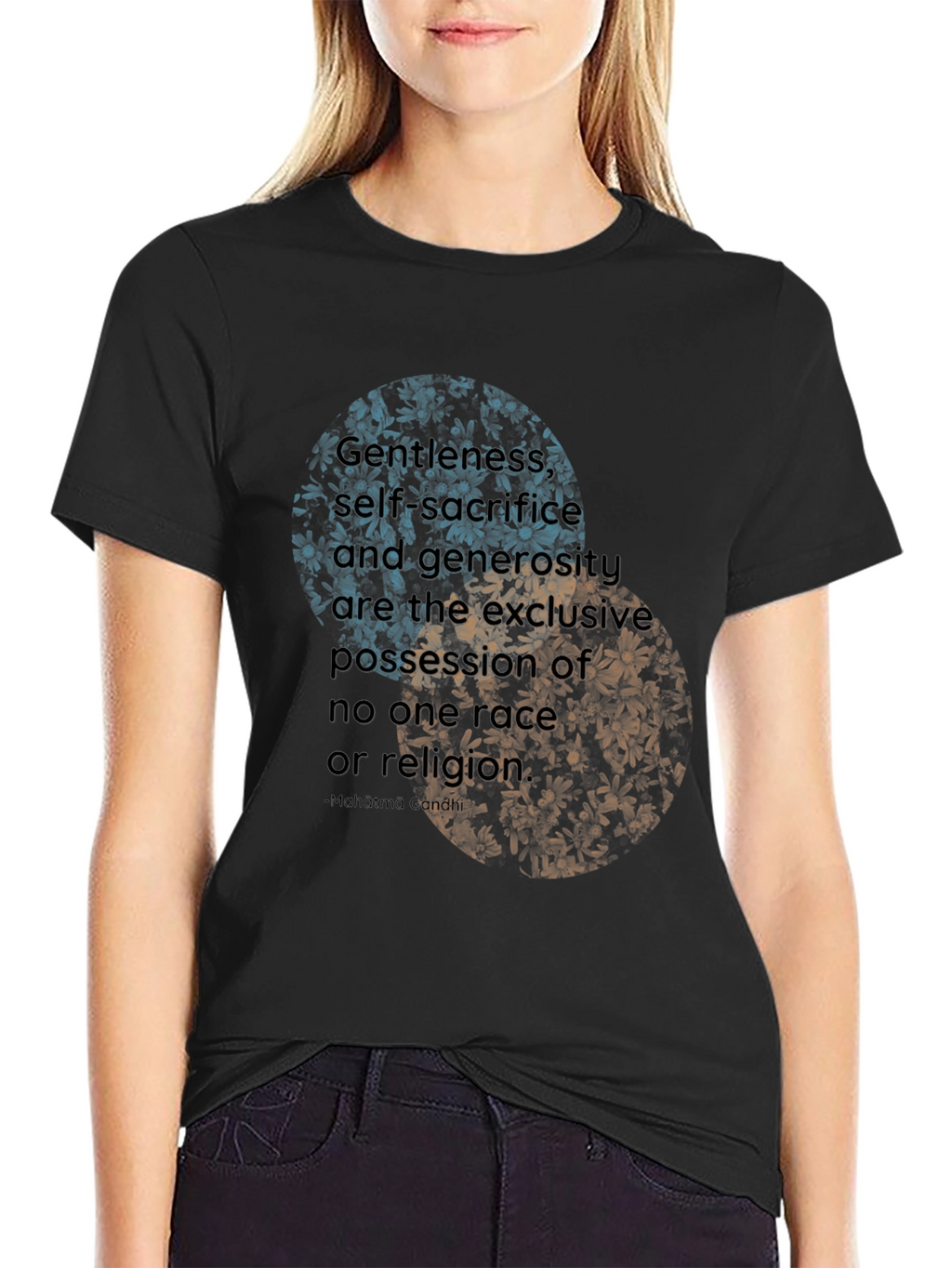 Floral Inspirational Quote T-Shirt