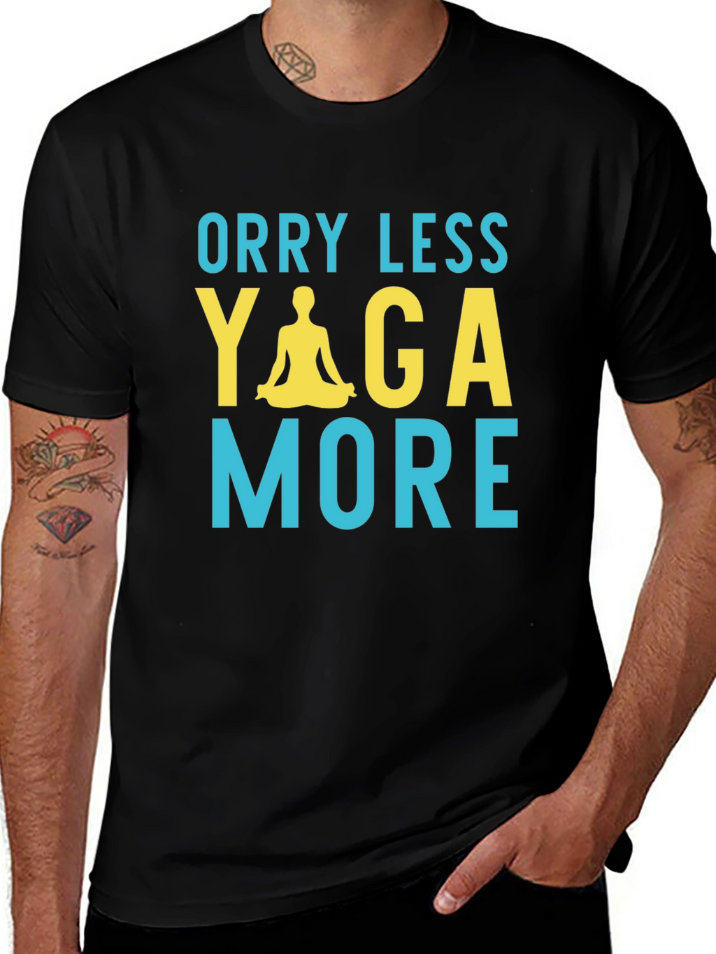 Worry Less Yoga More Graphic T-Shirt