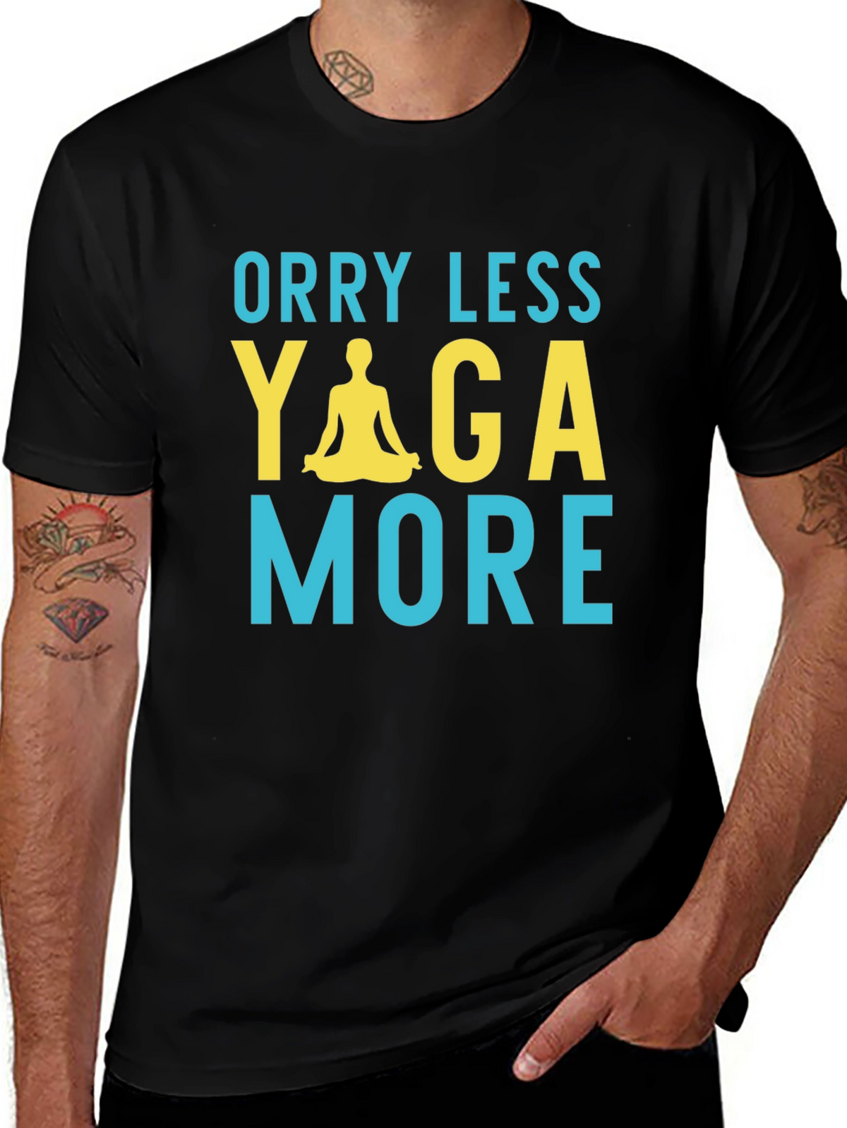 Worry Less Yoga More Graphic T-Shirt