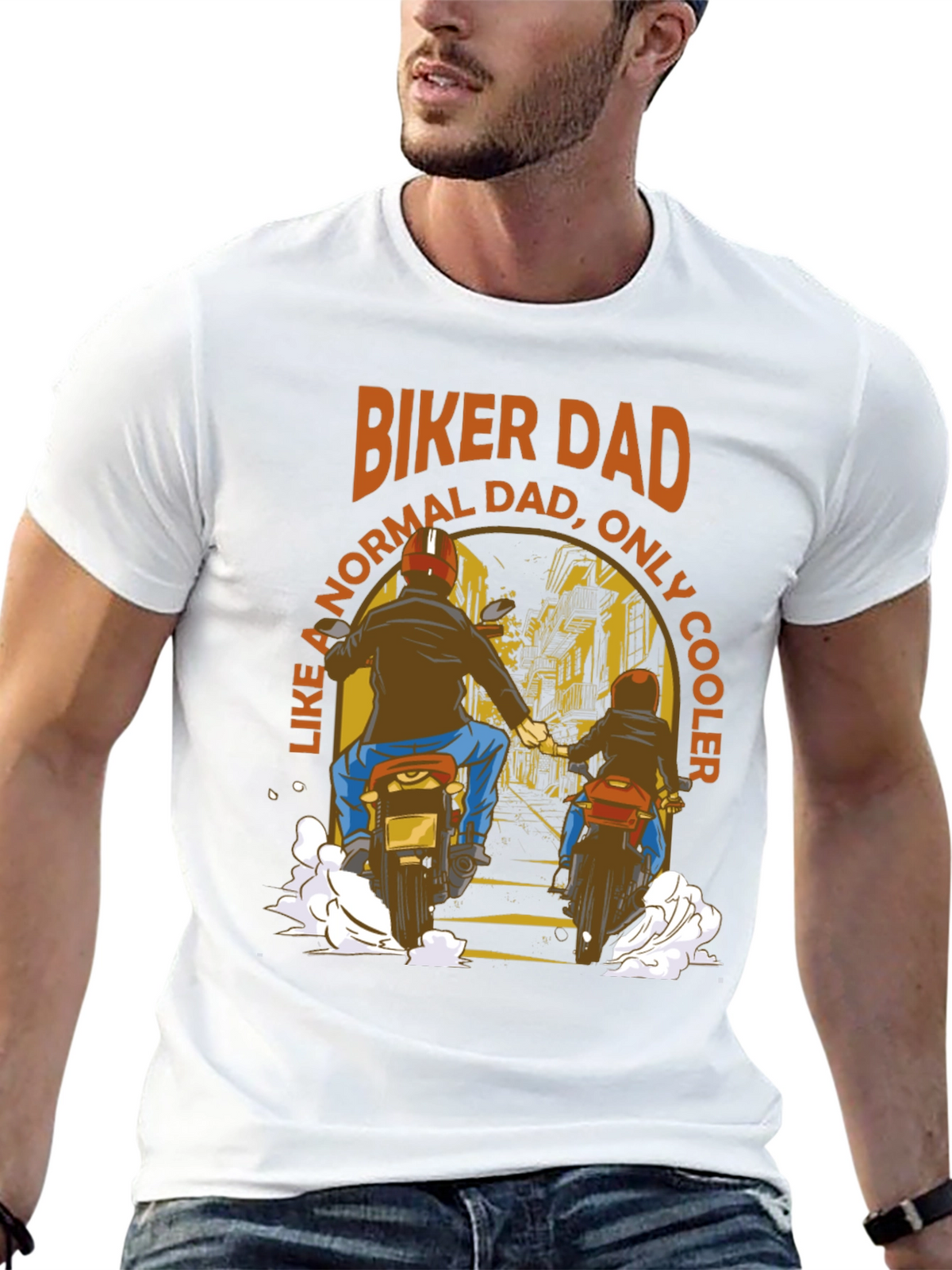 Biker Dad T-Shirt: Cool Fathers Day Gift