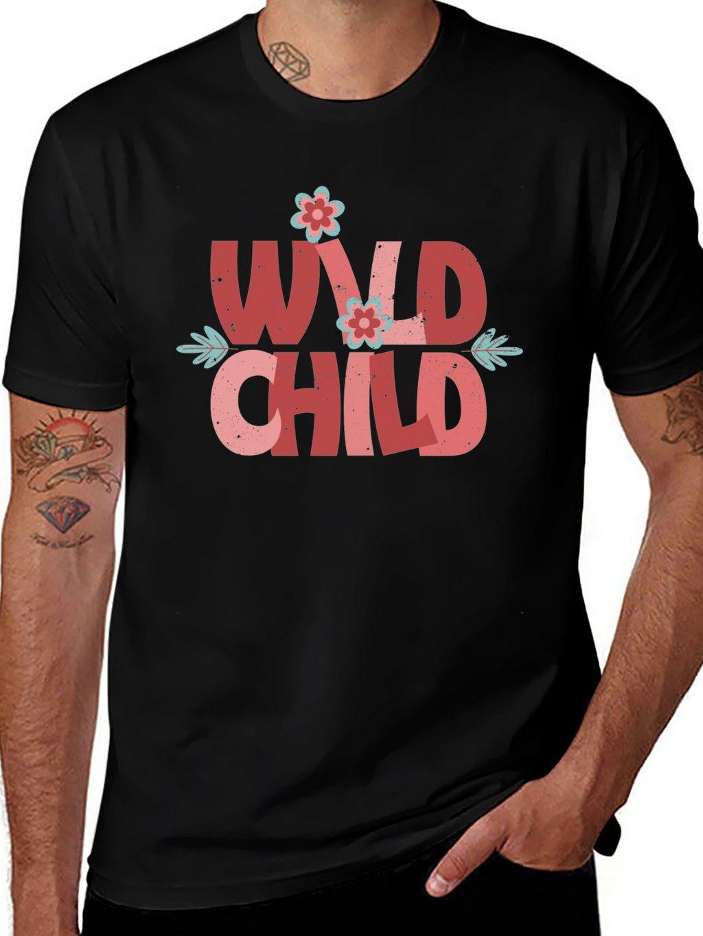 Wild Child Graphic Tee - Black
