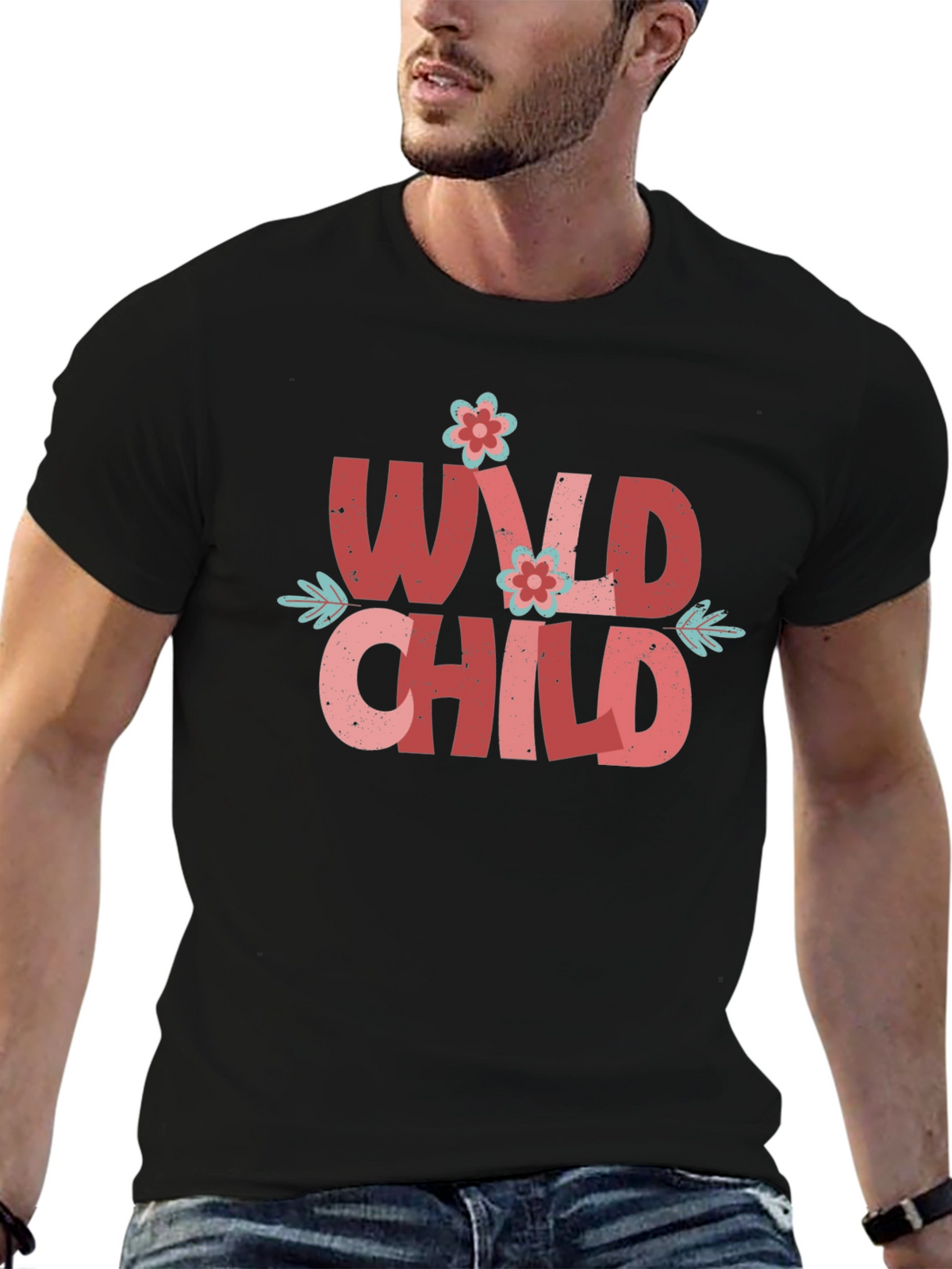 Wild Child Graphic Tee - Black