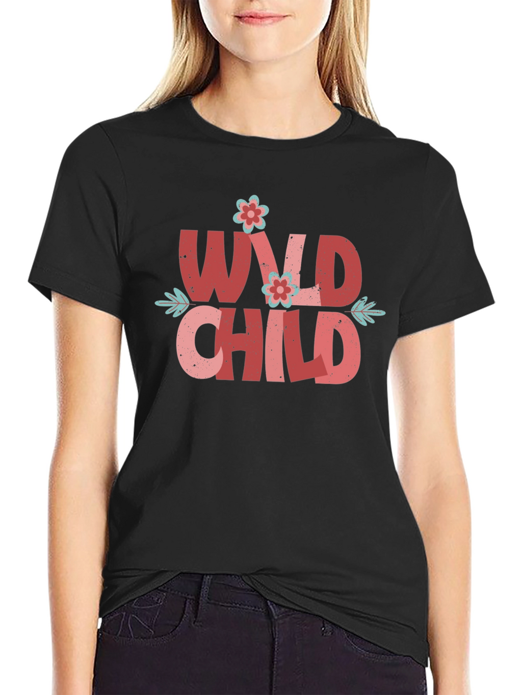 Wild Child Graphic Tee - Black
