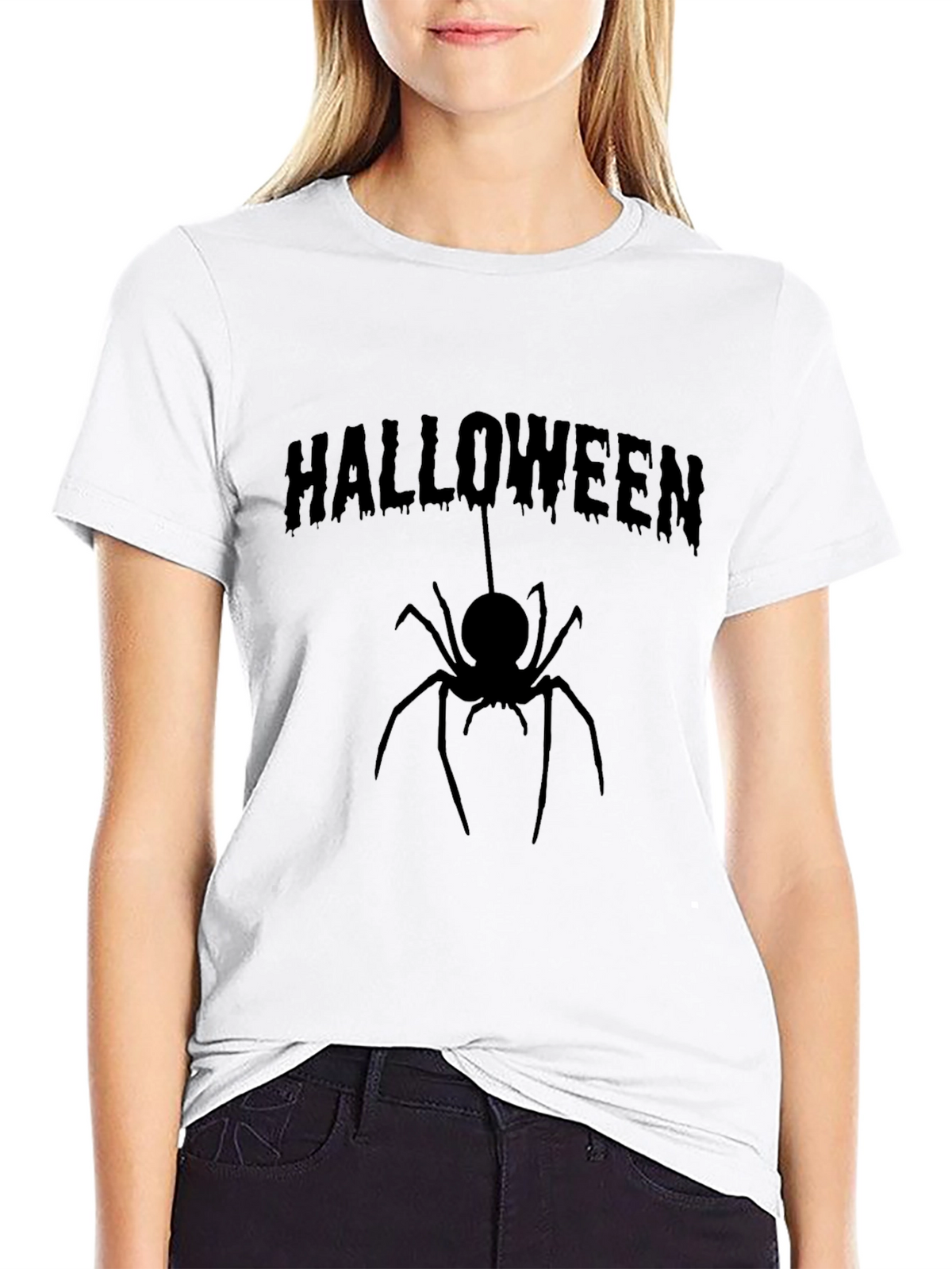 Halloween Spider Graphic T-Shirt