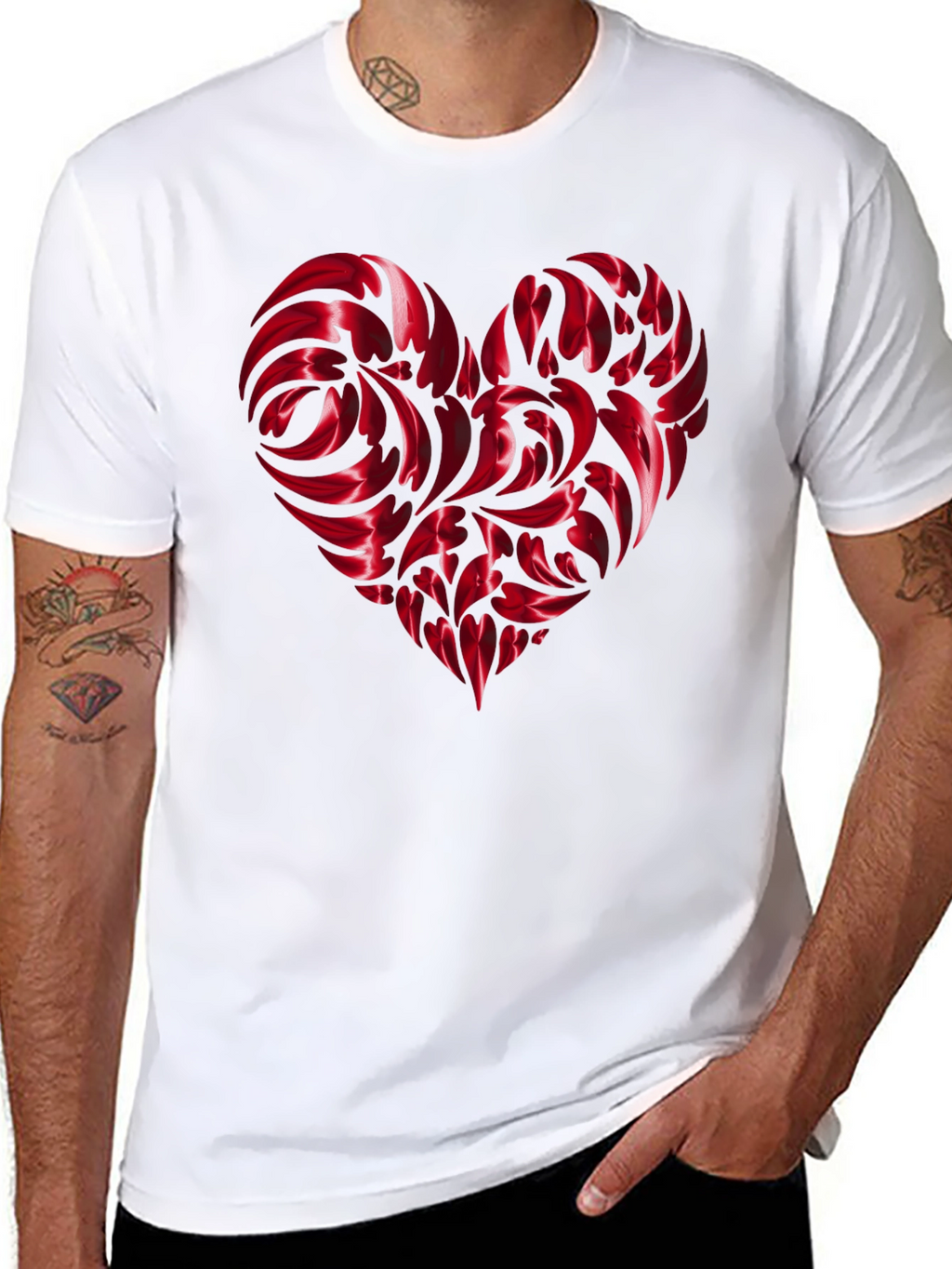 Heart Swirl Graphic Tee