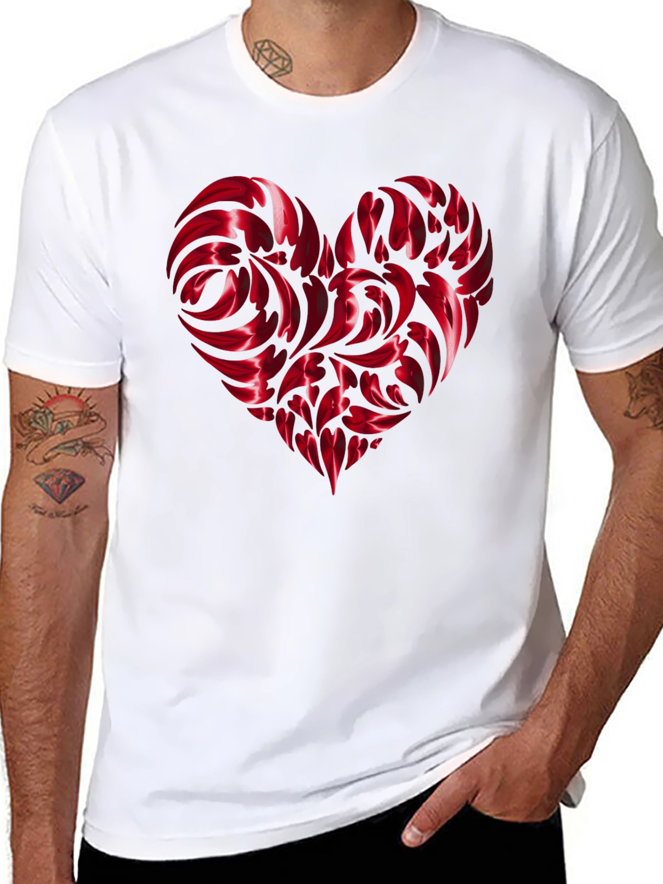 Heart Swirl Graphic Tee