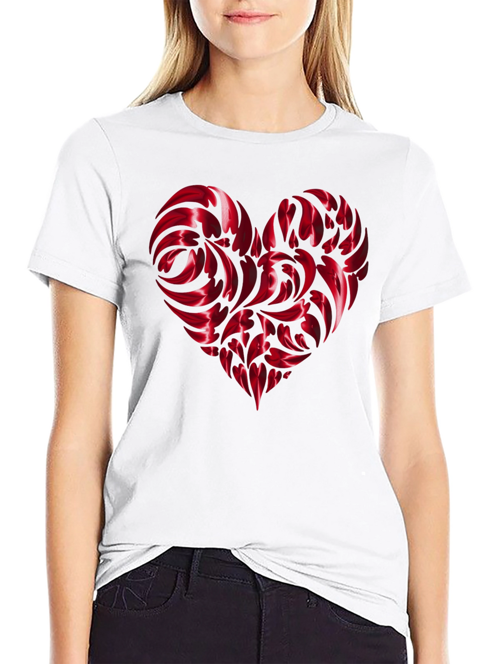 Heart Swirl Graphic Tee