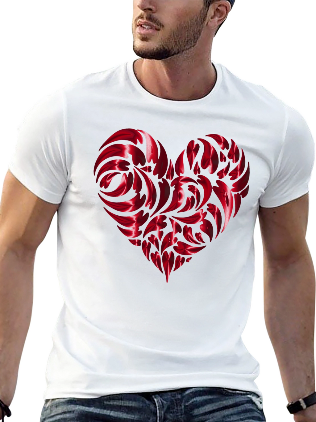 Heart Swirl Graphic Tee