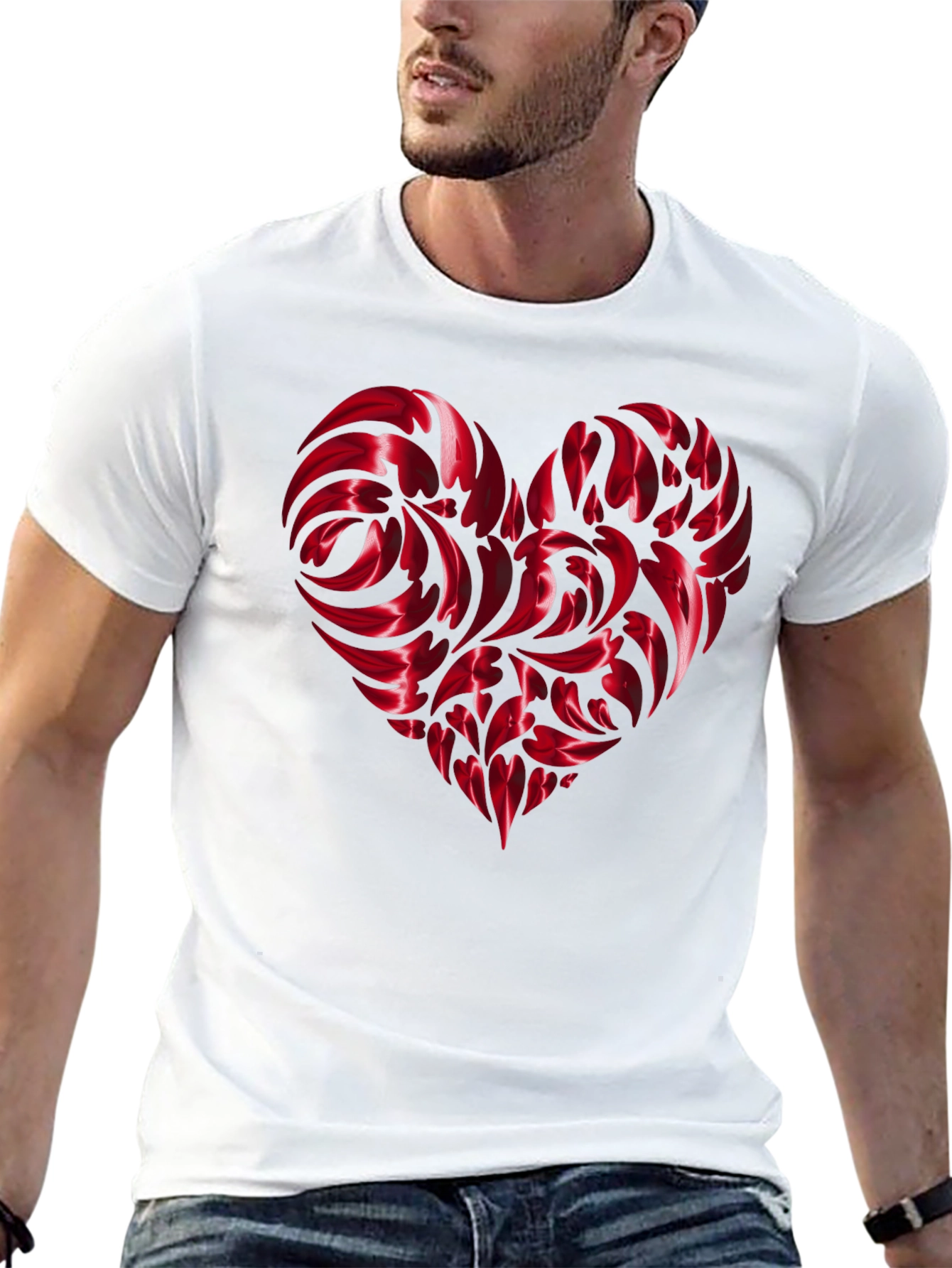 Heart Swirl Graphic Tee