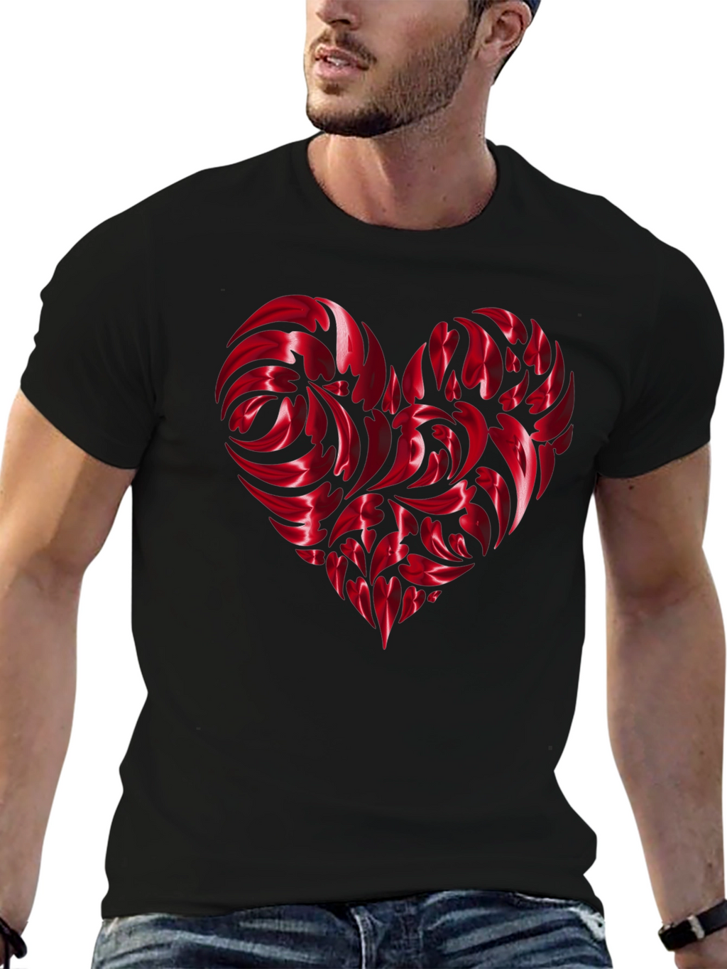 Heart Swirl Graphic Tee