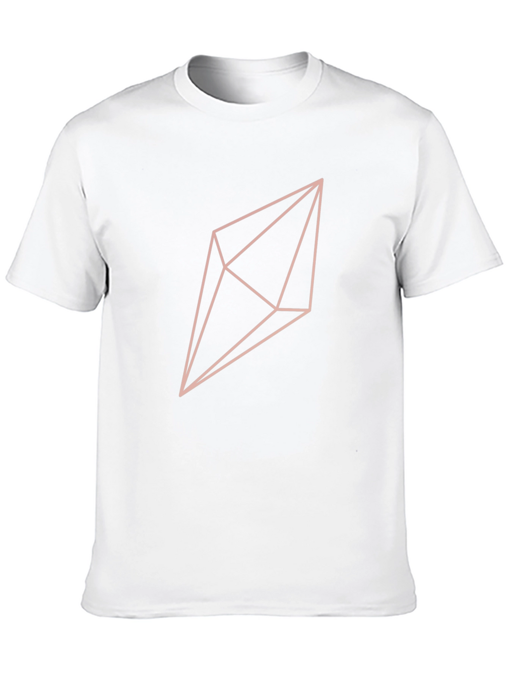Geometric Crystal Graphic T-Shirt - Black