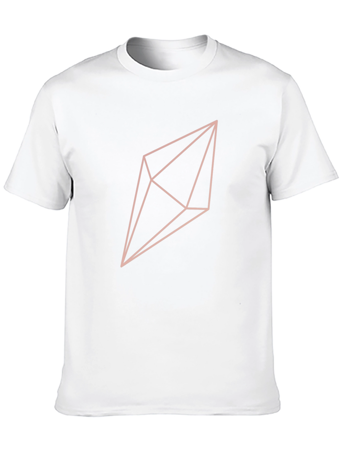 Geometric Crystal Graphic T-Shirt - Black