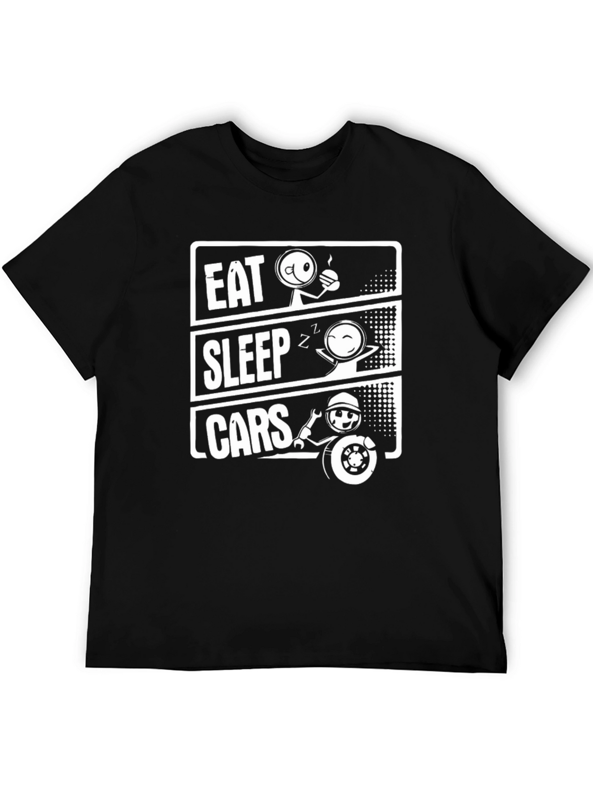 Eat Sleep Cars T-Shirt - Car Enthusiast Tee