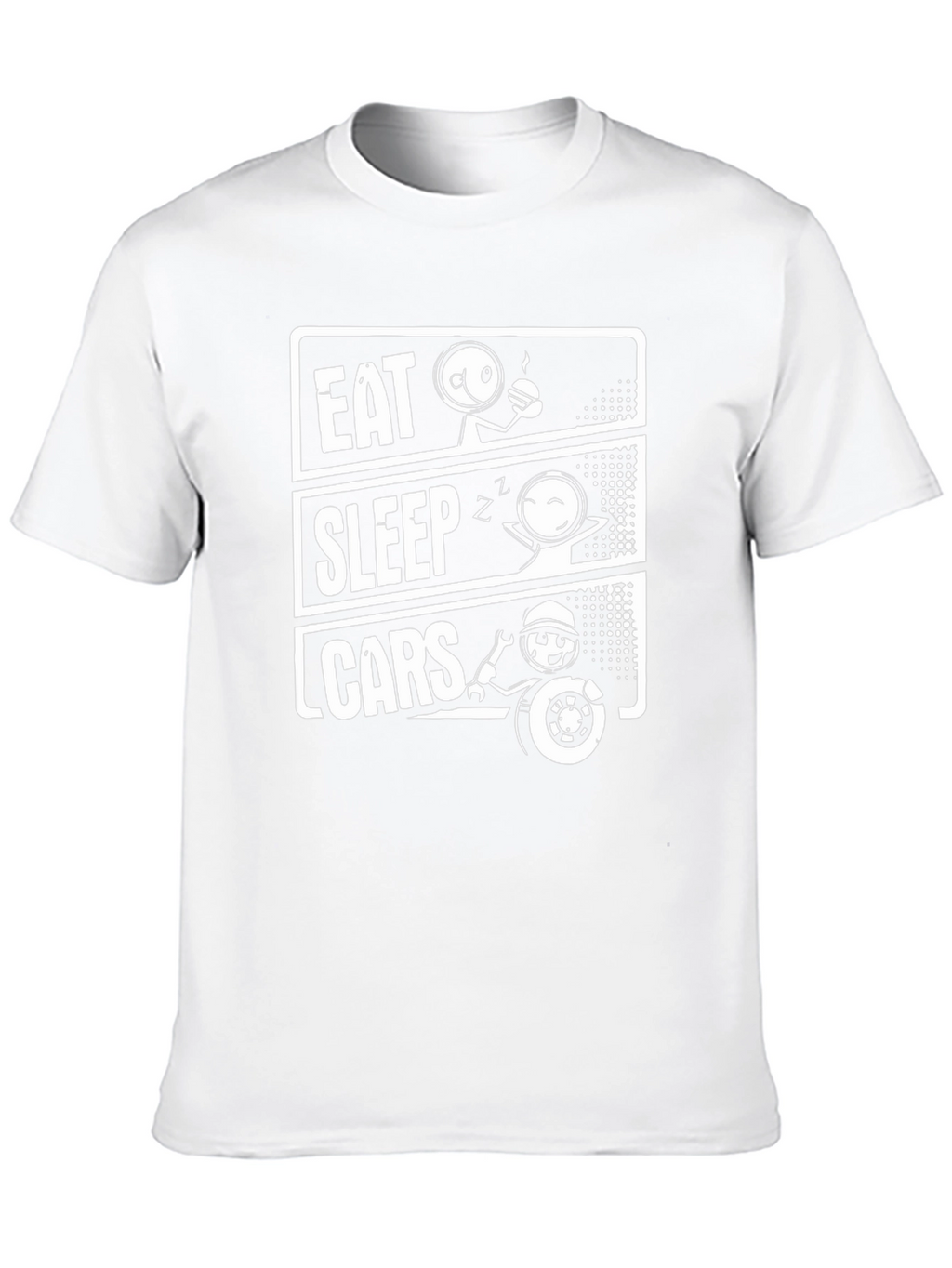 Eat Sleep Cars T-Shirt - Car Enthusiast Tee