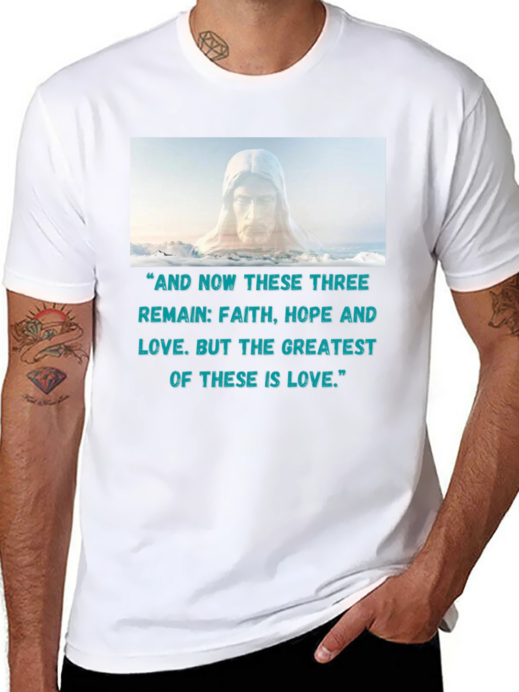Faith Hope Love Graphic T-Shirt
