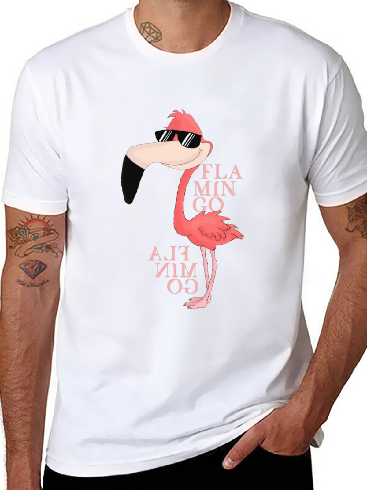 Cool Flamingo Graphic T-Shirt