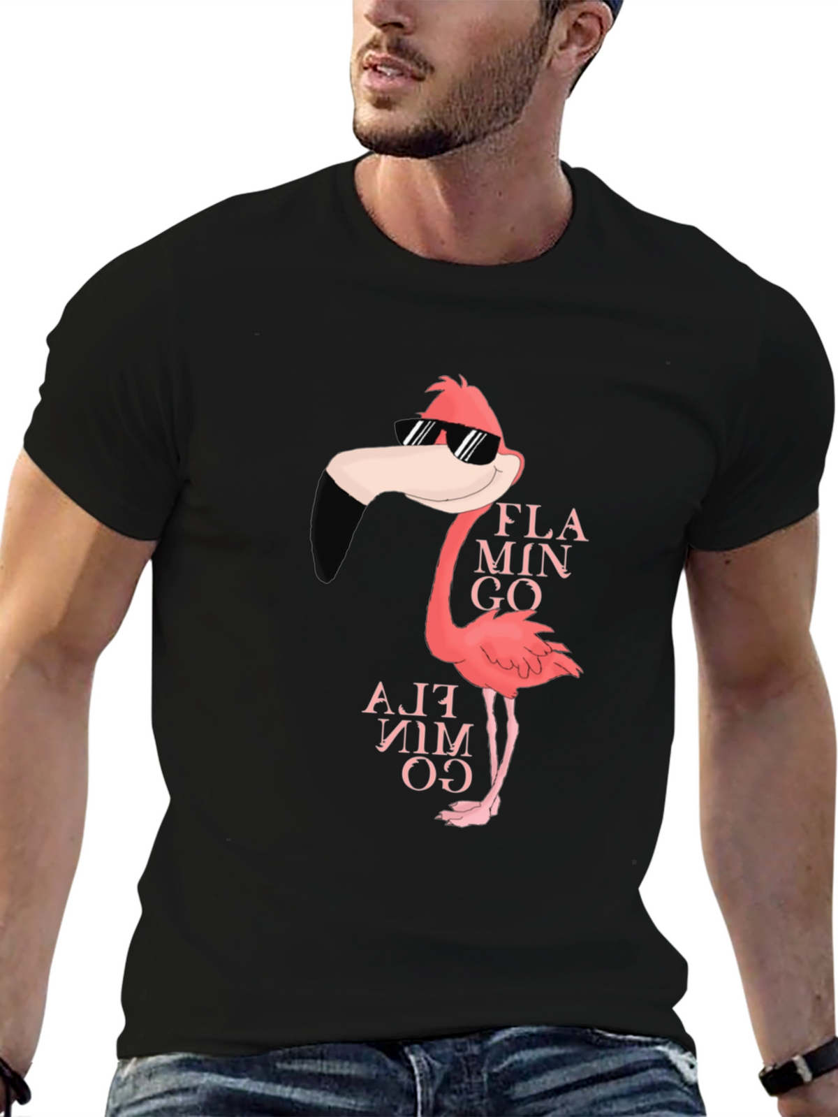Cool Flamingo Graphic T-Shirt
