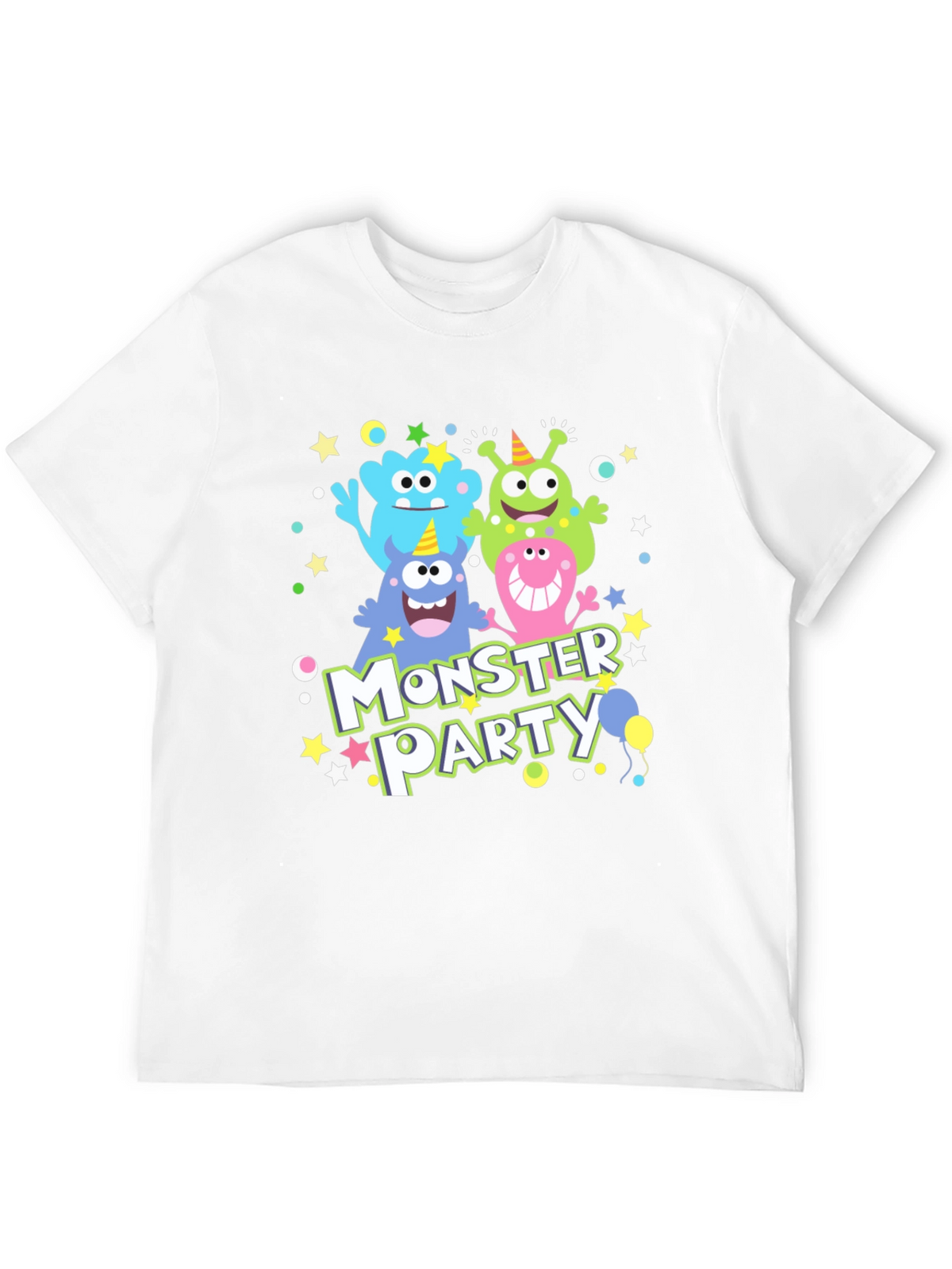 Monster Party T-Shirt Cute Monster Graphic Tee