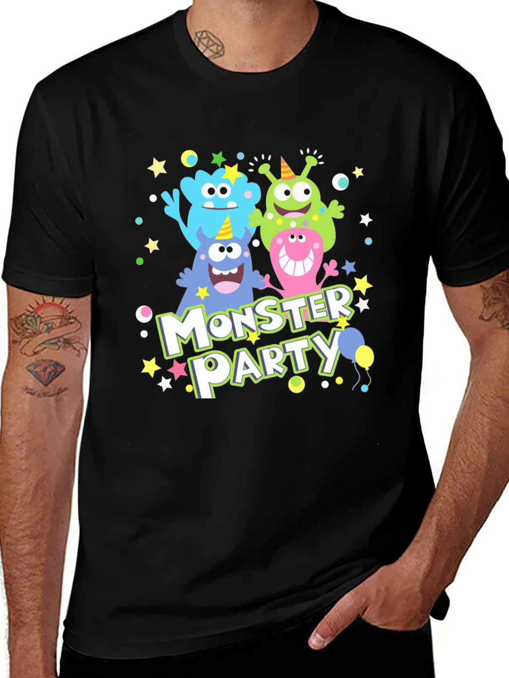 Monster Party T-Shirt Cute Monster Graphic Tee