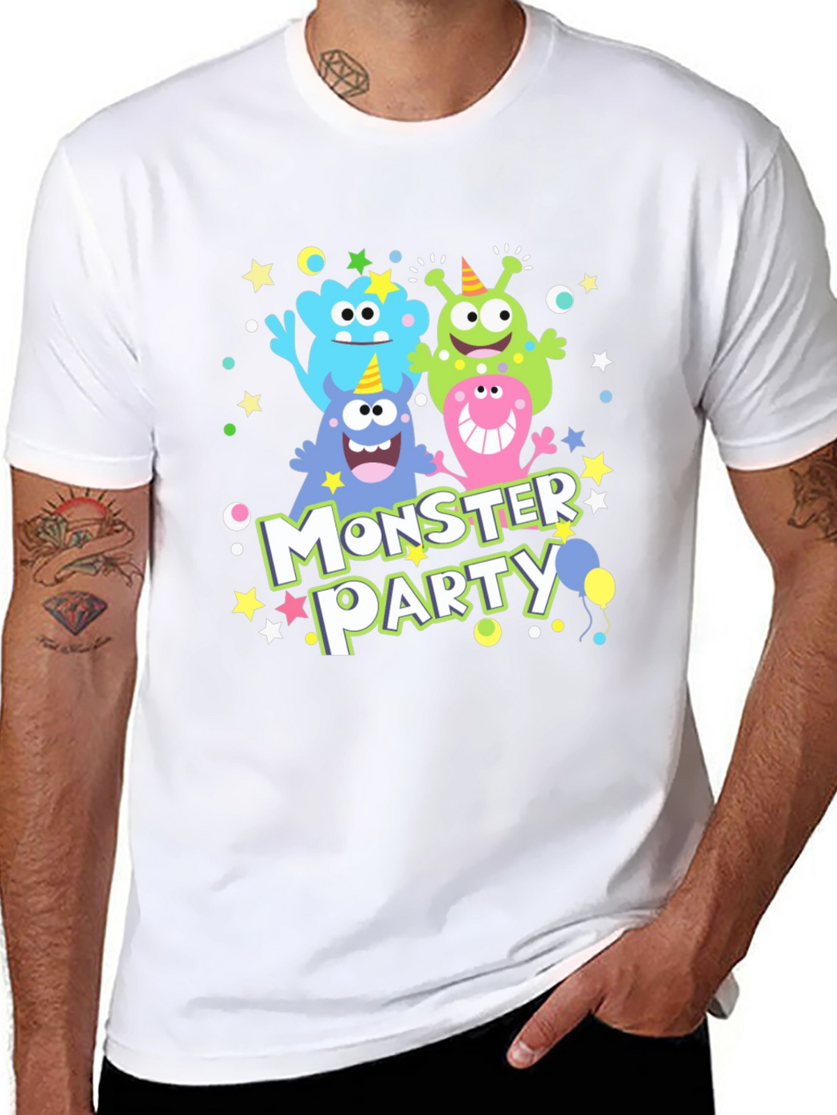 Monster Party T-Shirt Cute Monster Graphic Tee