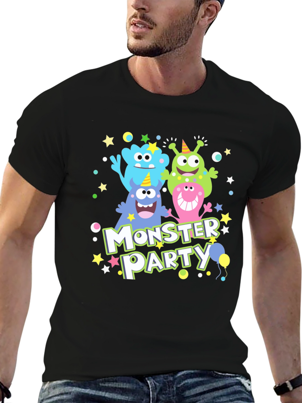 Monster Party T-Shirt Cute Monster Graphic Tee