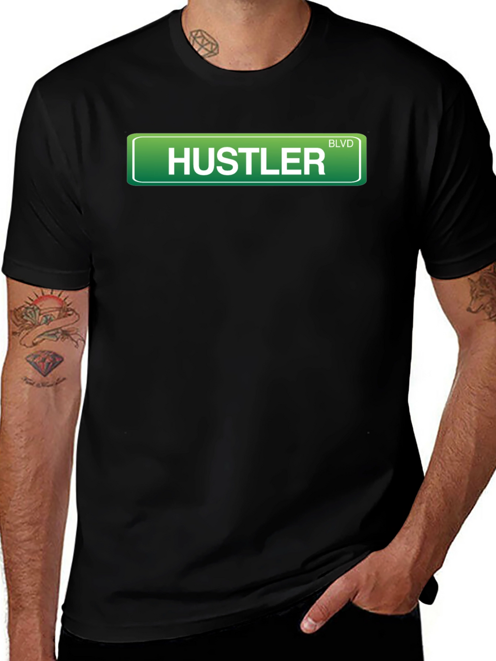 Hustler Boulevard Graphic T-Shirt - Streetwear Style