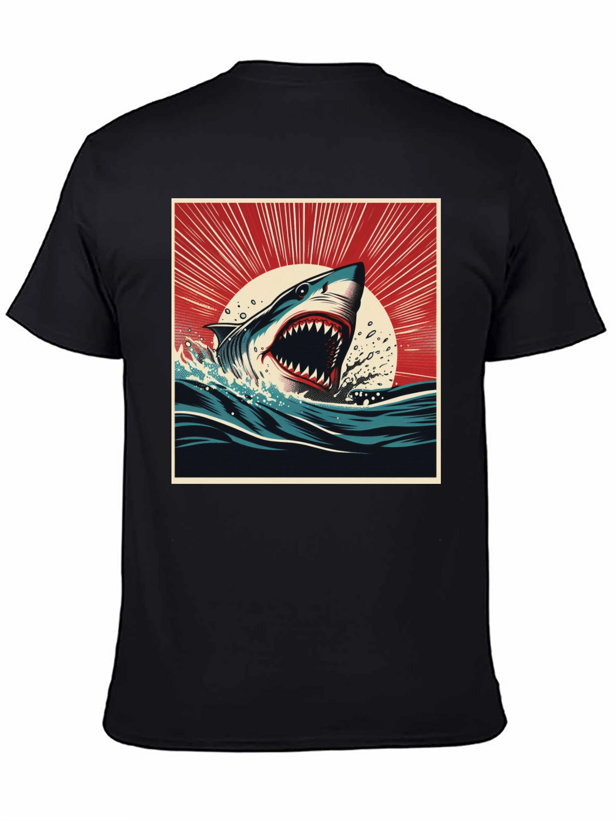 Shark Attack Graphic Tee - Bold Ocean Design