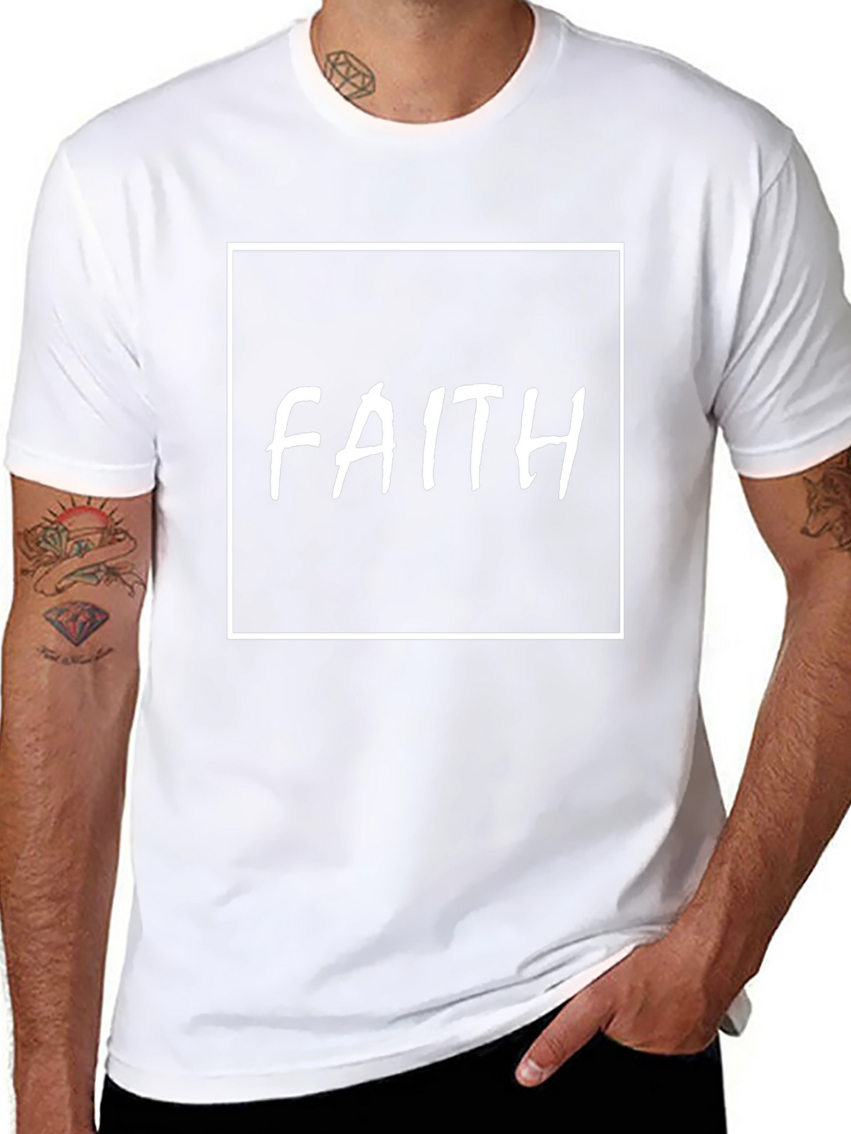 Faith Graphic T-Shirt - Classic Crew Neck Tee