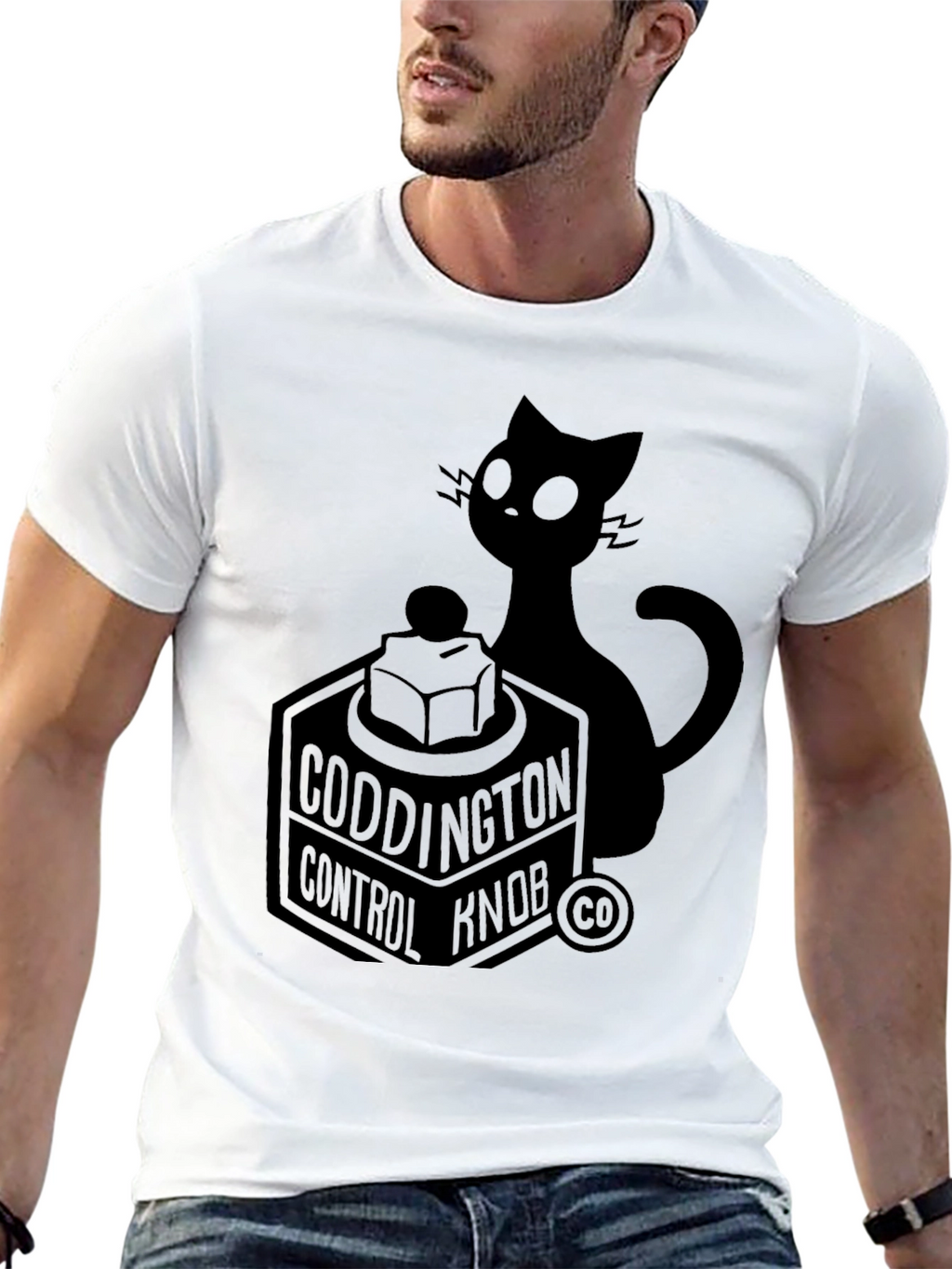 Coddington Control Knob Cat Graphic Tee