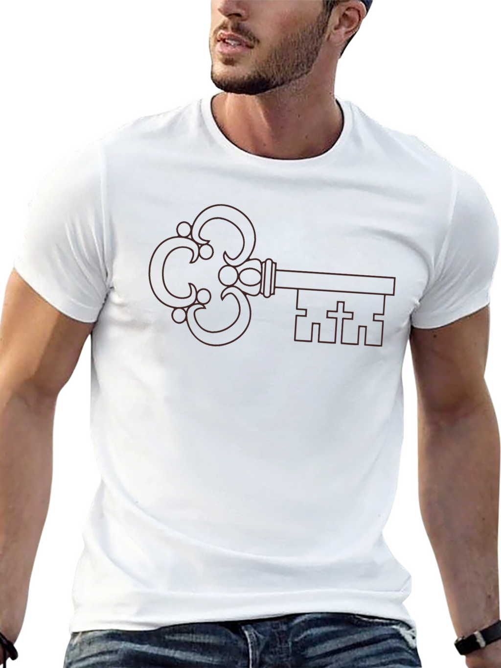 Key Graphic Black T-Shirt