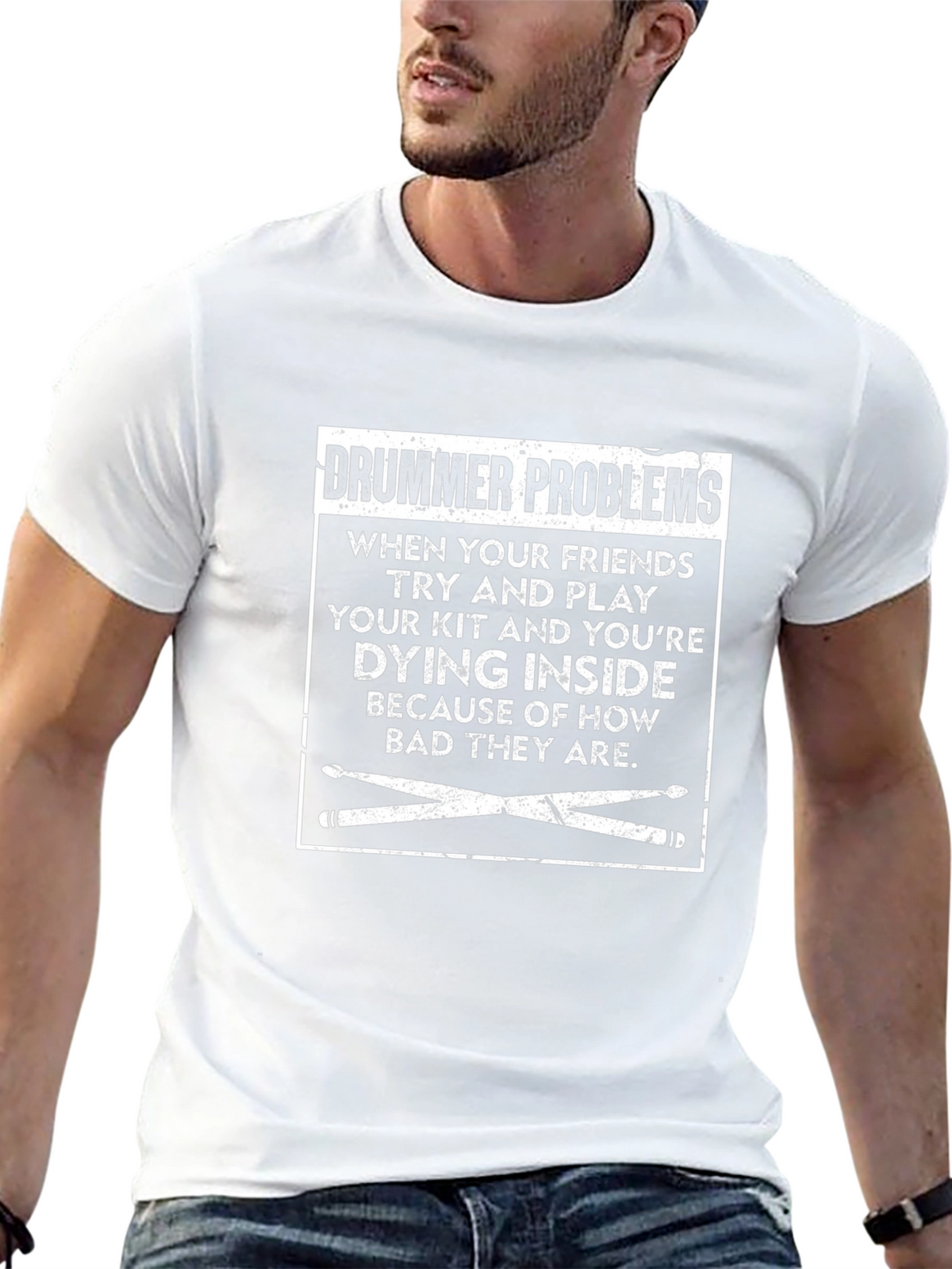 Drummer Problems T-Shirt - Funny Band Gift