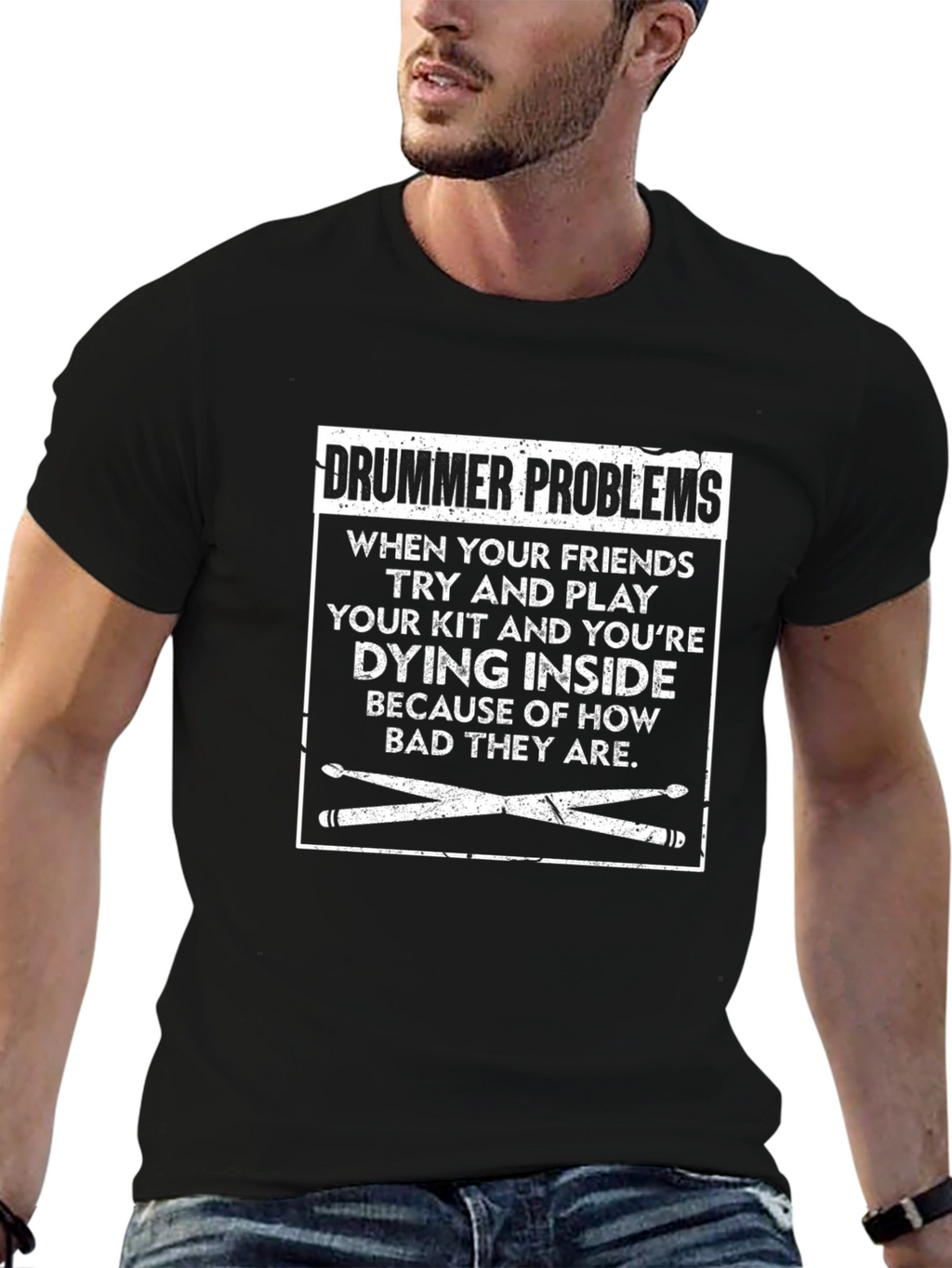 Drummer Problems T-Shirt - Funny Band Gift