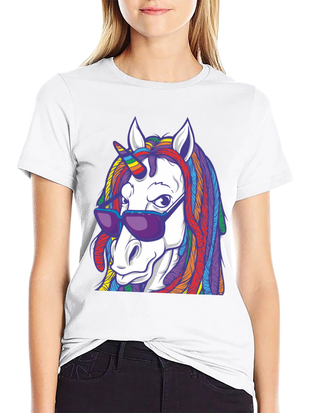 Unicorn Rainbow Dreadlock T-Shirt