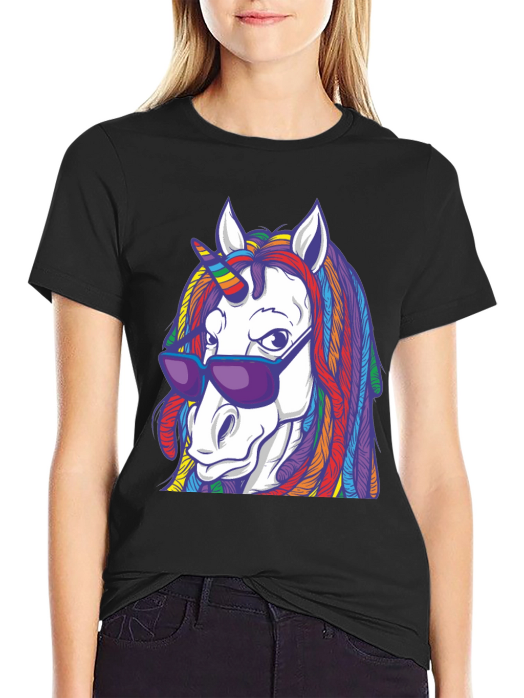 Unicorn Rainbow Dreadlock T-Shirt