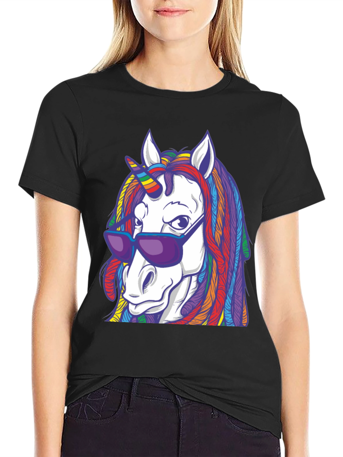 Unicorn Rainbow Dreadlock T-Shirt