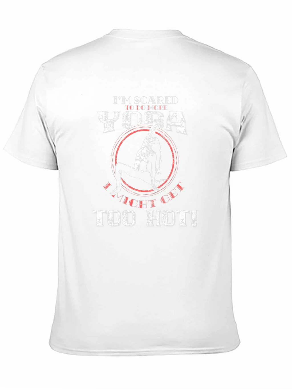 Yoga Too Hot Mens Black Graphic T-Shirt